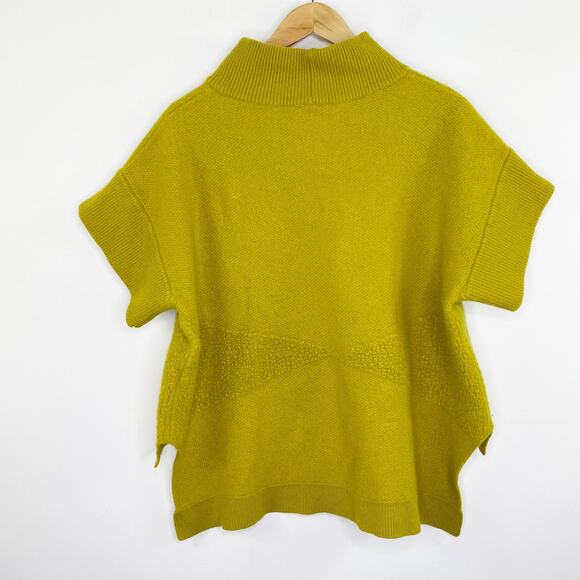 ELK Green Honning Merino Wool Blend Poncho Sweater Womens Size Small/Medium S/M - Picture 9 of 9